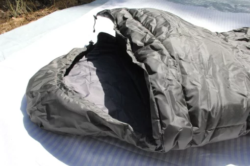 Спальний мішок водонепроникний з капюшоном Олива, зимовий мішок ковдра -30° Олива