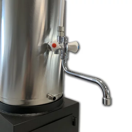 Титан з топкою + набір кранів і душ, Водогрійна колонка