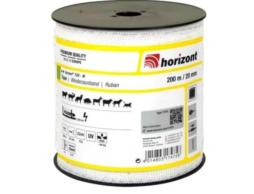 Стрічка для електропастуха 20 мм, 200 м