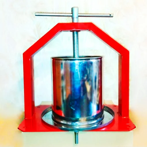 Прес Господарочка 10л Гвинтовий - для віджиму соку з яблук, винограду, ручної гвинтової, нержавіюча сталь