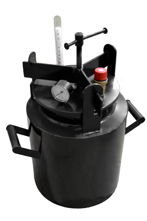 Автоклав Електро TOP-16Е, Горловина 15,9 см (16 банок 0.5л або 5 банок 1л) Гвинтовий Електричний, З Таймером