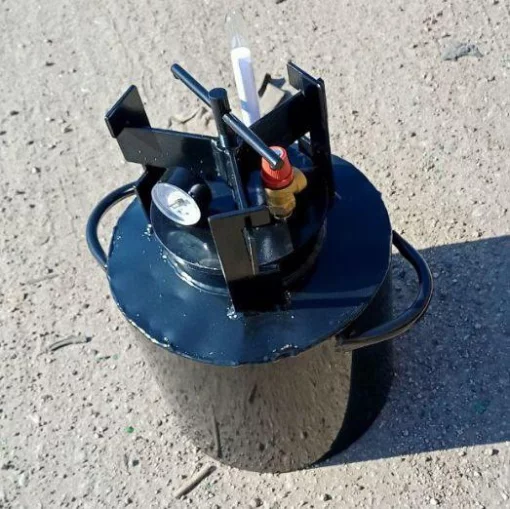 Автоклав Газовий TOP-10, Горловина 15,9 см (10 банок 0.5 л или 5 банок 1л), Вуглецева сталь