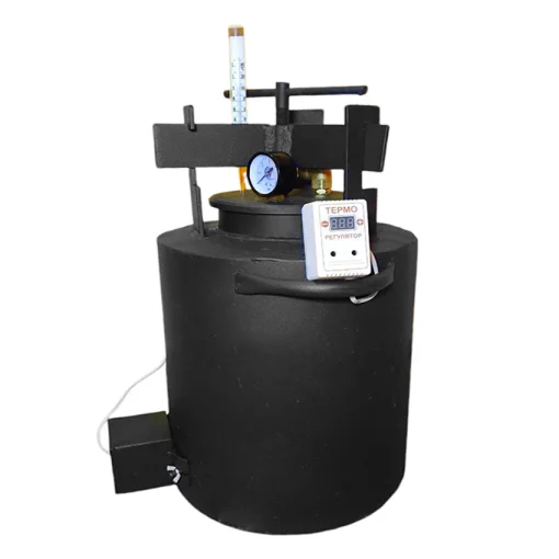 Автоклав Електро TOP-10Е, Горловина 15,9 см (10 банок 0.5л або 3 банки 1л) Гвинтовий Електричний, З Таймером