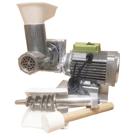 М'ясорубка Мрія-МС-550 з редуктором, для м'яса (до 60 кг/час), для томатного соку (до 150 кг/час), 0.55 кВт