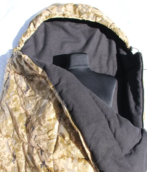 Спальник зимовий тактичний армійський з флісом до -40 піксель. Спальний мішок ковдра туристична зима