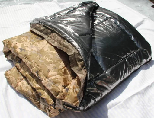 Спальний мішок (спальник) Термо зимовий з капюшоном, піксель до -40, з термо підкладкою Omni-Heat