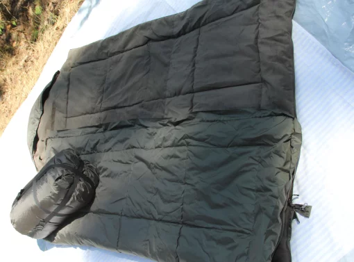 Мішок ковдра Ботал, ширина 100см, Олива. Спальний мішок на флісі для холодної погоди до -40°Зимовий метровий