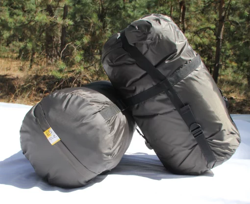 Спальний мішок з флісом ЗИМА (ковдра з капюшоном) до -40, теплий, Олива