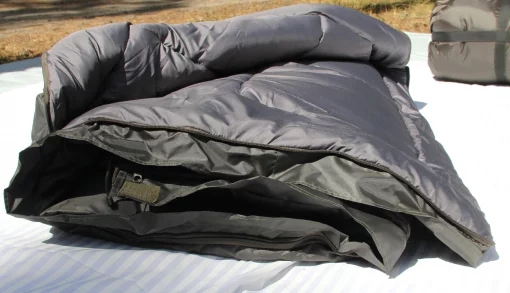 Зимовий спальний мішок ковдра до -40, Олива. Спальник-ковдра з компресійним мішком