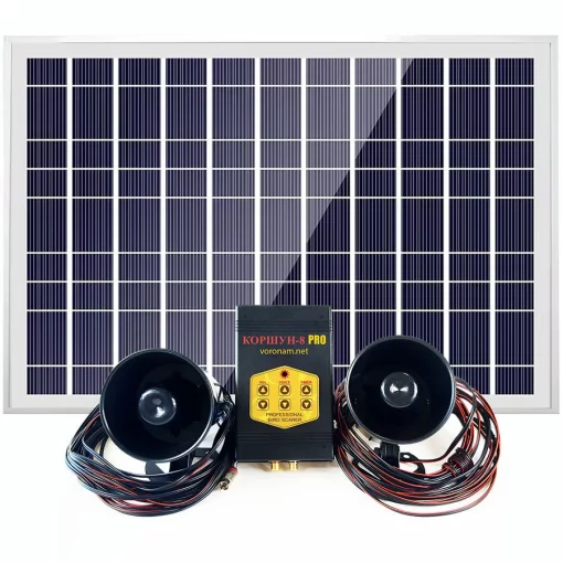 Відлякувач птахів Коршун-8 SOLAR з сонячною панеллю 30Вт