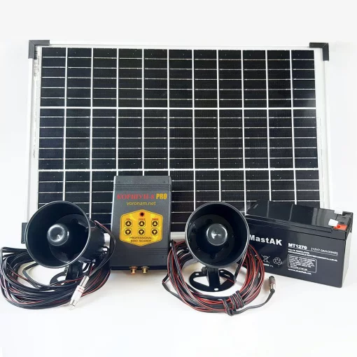 Відлякувач птахів Коршун-8 Solar з сонячною панеллю 30Вт і акумулятором